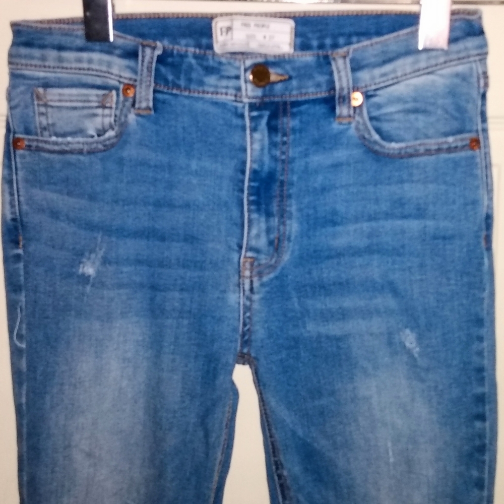 Free people super skinny destroyed jeans 27